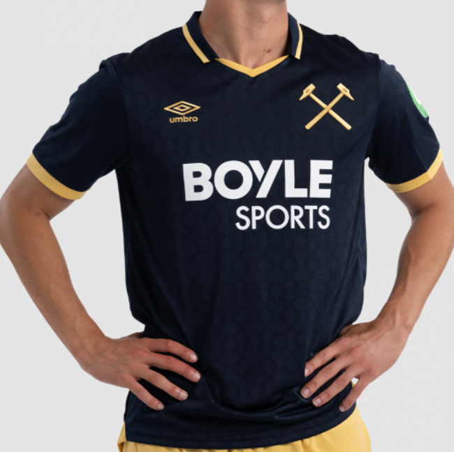 2025-26 West Ham United Third Soccer Jersey Shirt